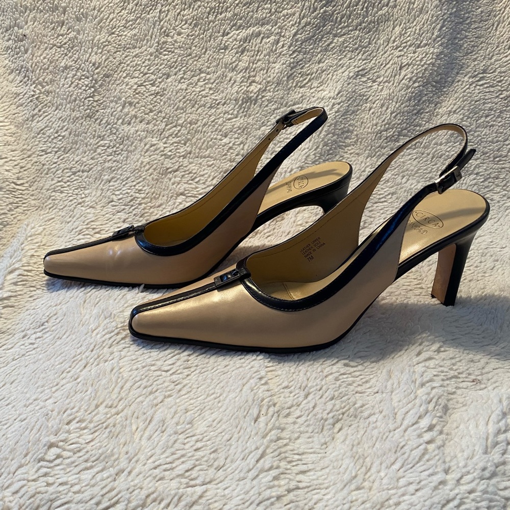 Circa by Joan & David Tan and Black Heeled Slingbacks - Picture 4 of 6